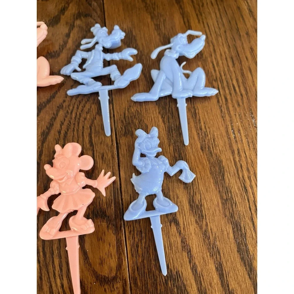 Vintage Plastic Minnie Mickey Mouse Disney Cake Topper 1960s Pluto Donald Daisy